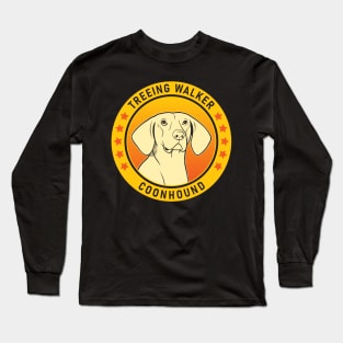 Treeing Walker Coonhound Dog Portrait Long Sleeve T-Shirt